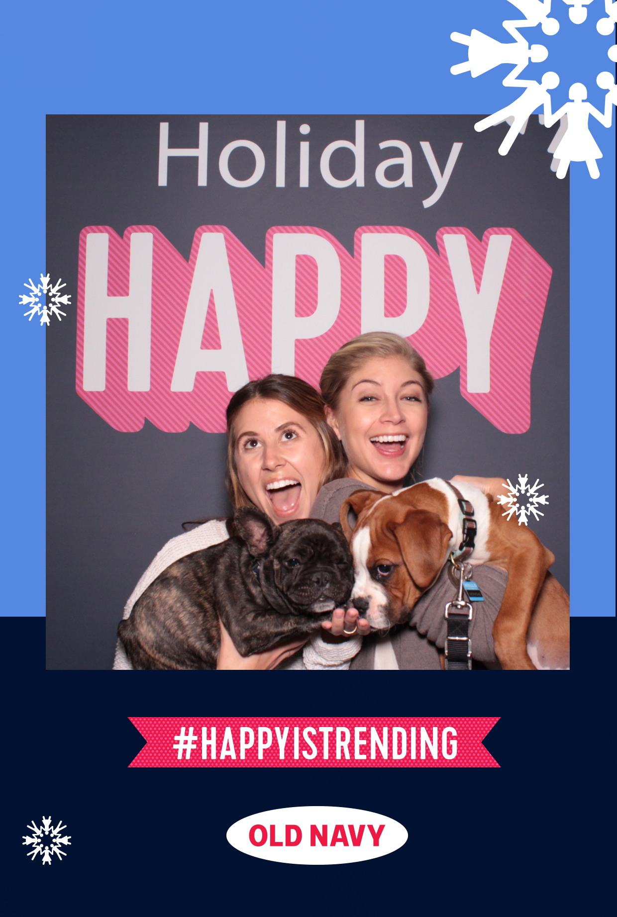 a hashtag print layout example from an old navy event in Los Angeles