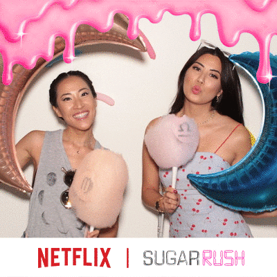 a gif from the netflix sugar rush photo gif booth by maple leaf photo booths
